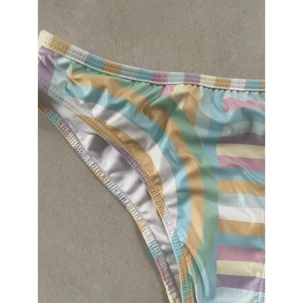 Kiddy Flowers Swim Bikini Bottom Striped North Shore Kenny Flowers